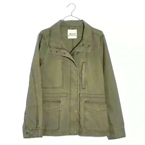 Madewell Women's Desert Olive Northover Utility Jacket Size Large - Picture 3 of 4